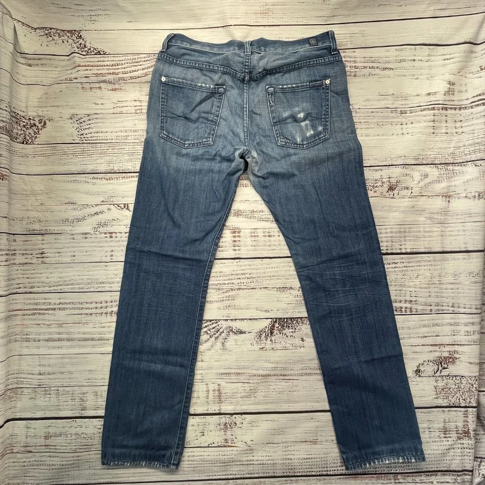 7 for all mankind The Straight in Phenomenon Men's Size 31 Blue jeans - Picture 3 of 12